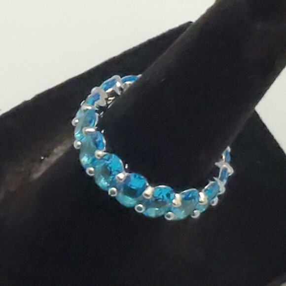 Blue Eternity Ring  - Picture 11 of 12